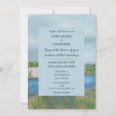 シー絵を描サイド結婚式招待状 招待状 (正面)