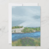 シー絵を描サイド結婚式招待状 招待状 (裏面)