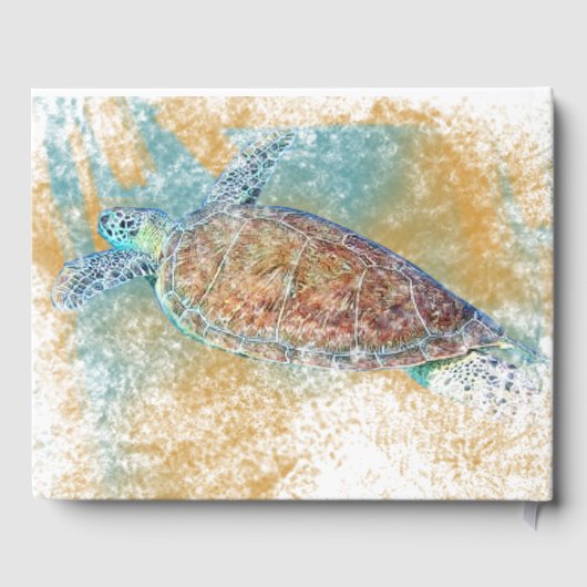 シー絵を描タートルテーマバケーションプロパティ ゲストブック (裏面)