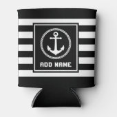 シー航海のいかりあなたの名前またはボートを剥ぎ取った 缶クーラー (正面)