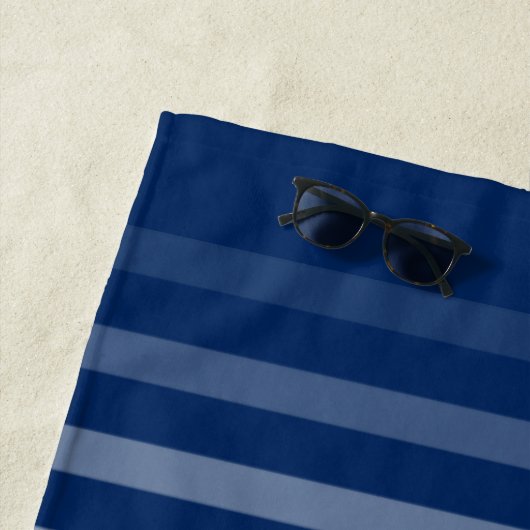 シー航海のいかりあなたの名前またはボートネイビーブルー ビーチタオル (インサイチュ)