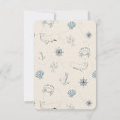 シー航海のウェディングRSVP 出欠カード (裏面)