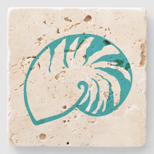 シー航海のシェル石ドリンクのコースターギフト ストーンコースター (正面)