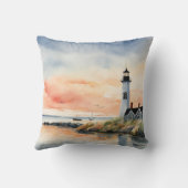 シー航海のスケープコーストボーツライトハウス クッション (裏面)