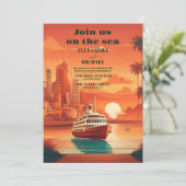 シー航海のスケープビーチクルーズパーム結婚ズ 招待状 (スタンド正面)