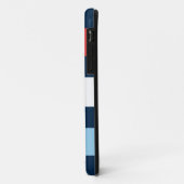 シー航海のストライプいかりネイビーブルー Case-Mate iPhoneケース (裏面/左)