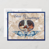 シー航海のズ&グリーティングネイビータン シーズンポストカード (正面/裏面)