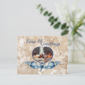 シー航海のズ&グリーティングネイビータン シーズンポストカード (スタンド正面)