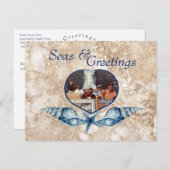 シー航海のズ&グリーティングネイビータン シーズンポストカード (正面/裏面)