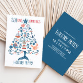 シー航海のツリーコースタルクリスマスパーティー 招待状