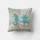 シー航海のホースビーチデザイン アウトドアクッション (裏面)