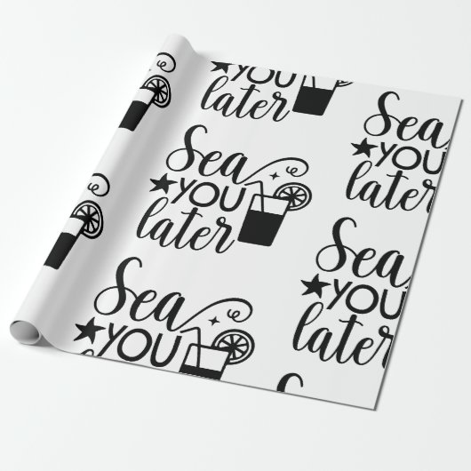 シー航海のユー後のテーマ ラッピングペーパー (アンロールド)