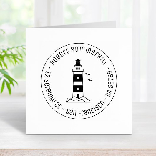 シー航海のライトハウスラウンドアドレス3 ラバースタンプ