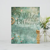 シー航海の海水中ティール(緑がかった色)スクラップブック紙 (スタンド正面)