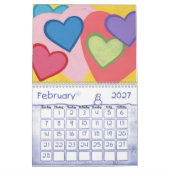 シー芸術的ンカスタムズ印刷の季節カレンダー カレンダー (2月 2027)