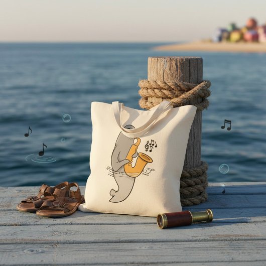 シー遊ルのサクソフォン トートバッグ
