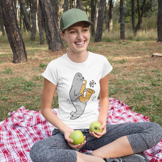 シー遊ルのサクソフォン Tシャツ