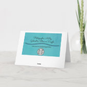 シー飛んでいるガルバードアートノートカード カード (裏面)