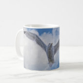 シー飛んでいるグル&クラウド コーヒーマグカップ (正面左)