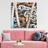 シー魚釣り キャンバスプリント (インサイチュ (リビング))