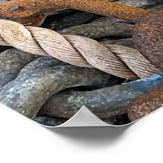 シー魚釣り ポスター (角)