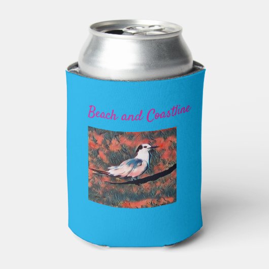 シー鳥ビーチラウンドビーチタオル 缶クーラー (缶正面)