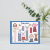 シー10代のンチェルシー紙ドール葉書 ポストカード (スタンド正面)