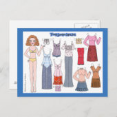 シー10代のンチェルシー紙ドール葉書 ポストカード (正面/裏面)