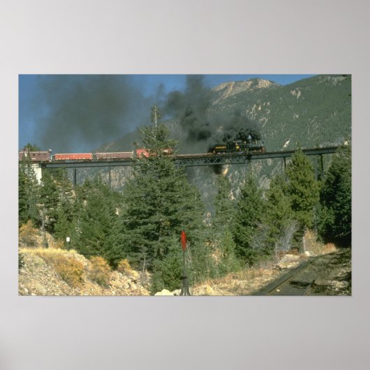 シー14号機がゲアのトレッスルを横切る ポスター (正面)