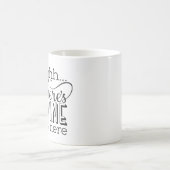 シー…ここでワインがあるのマグ コーヒーマグカップ (中央)