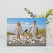 シー アンド グリーティング | 海辺のホリデー フォト シーズンカード (スタンド正面)