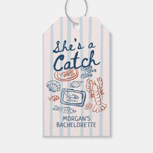 シー・エー・キャッチ シーフード コースト バチェロレッテ ギフトタグ (正面)