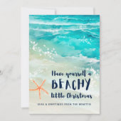 シー＆グリーティングトロピカルビーチクリスマス シーズンカード (正面)