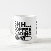 シー…コーヒーマグおもしろいを積むコーヒー コーヒーマグカップ (正面左)