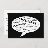 シー！サプライズパーティだよ！ 招待状 (正面/裏面)