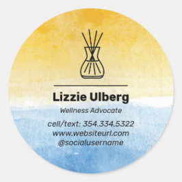 シー&サンエッセンシャル油ビジネステッカー ラウンドシール