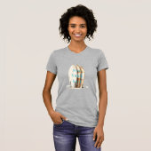 シー+サンド+サーフ+ビーチ+サーフボード Tシャツ (正面フル)