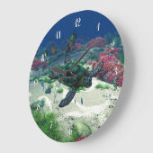 シー·タートル ラージ壁時計 (傾斜)