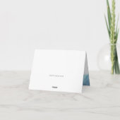 シー・タートル |海・ベビー・シャワーありがとう サンキューカード (裏面)