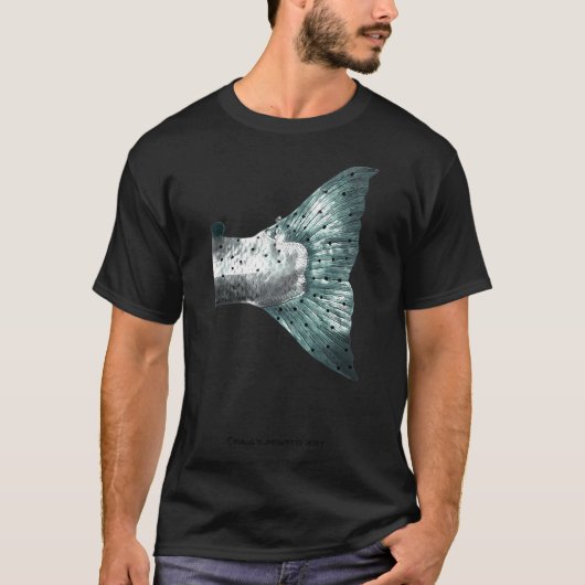 シー・トラウト・テール・フライ・フィッシング Tシャツ (正面)