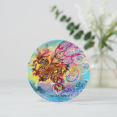 シー ドラゴン 青 紫 黒 黄 招待状 (スタンド正面)