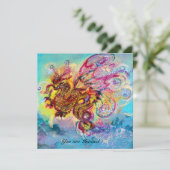 シー・ドラゴン 青 紫 黒 黄 招待状 (スタンド正面)