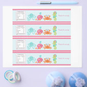 シー・ピンクのクジラの水瓶のラベルの下 チラシ (シングル)