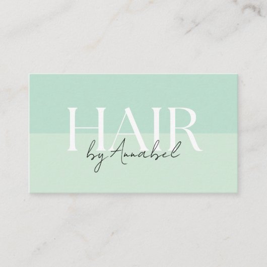 シー・フォーム・グリーンのヘアスタイリストQRコード名刺 名刺 (正面)