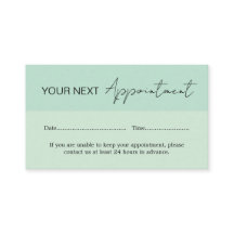 シー・フォーム・グリーンの予約カード