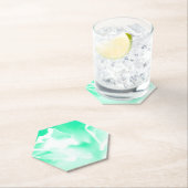 シー・フォーム・グリーン・フラワーペーパーコースター ペーパーコースター (インサイチュ)