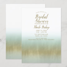 シー・フォーム・ゴールド・ホワイト・エレガント・ビーチ・ブライズシャワー