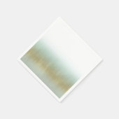 シー・フォーム・ゴールド・ホワイト・エレガント・ビーチ・モダン・ウェディング スタンダードカクテルナプキン (角)