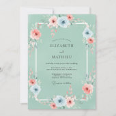 シー・フォーム・トランキル・ネイチャー・ウェディング 招待状 (正面)