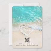 シー・フォーム・ハートビーチ・ウェディング・招待状 招待状 (裏面)